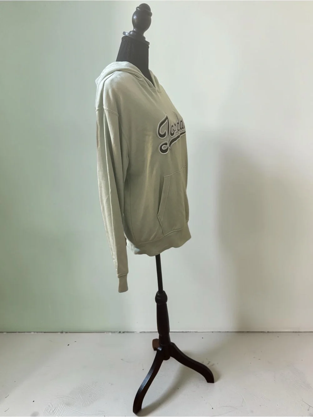 Jordan Mint Green Pullover Hoodie with Script Logo